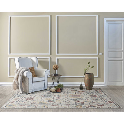 Tapis ivoire en laine 78 po x 114 po