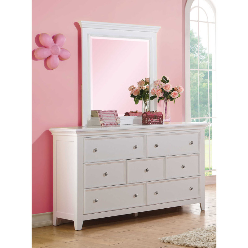 Commode 7 tiroirs avec miroir Schwerin