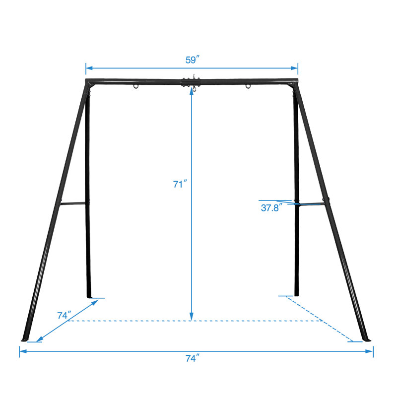 Klo Kick Metal Swing Set with 1 Swing(s)