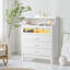 Commode 4 tiroirs en blanc