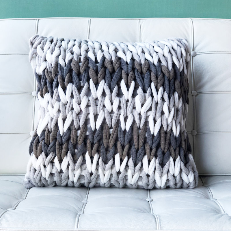 Coussin Hygge Nordic Forest, Brun / Gris