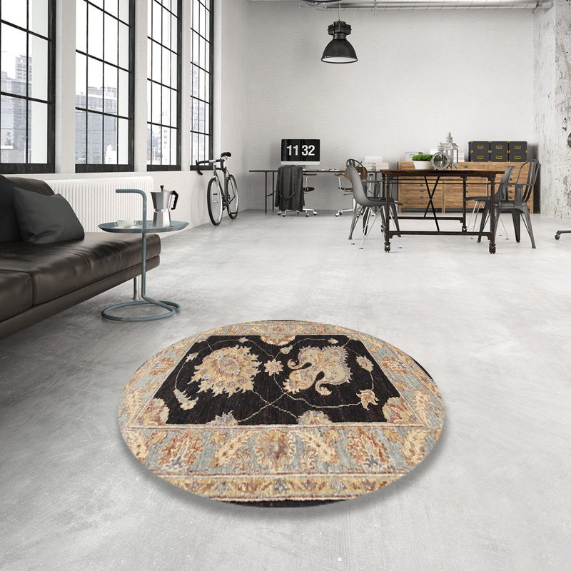 Caryann Oriental Indoor Rug, Round 3'