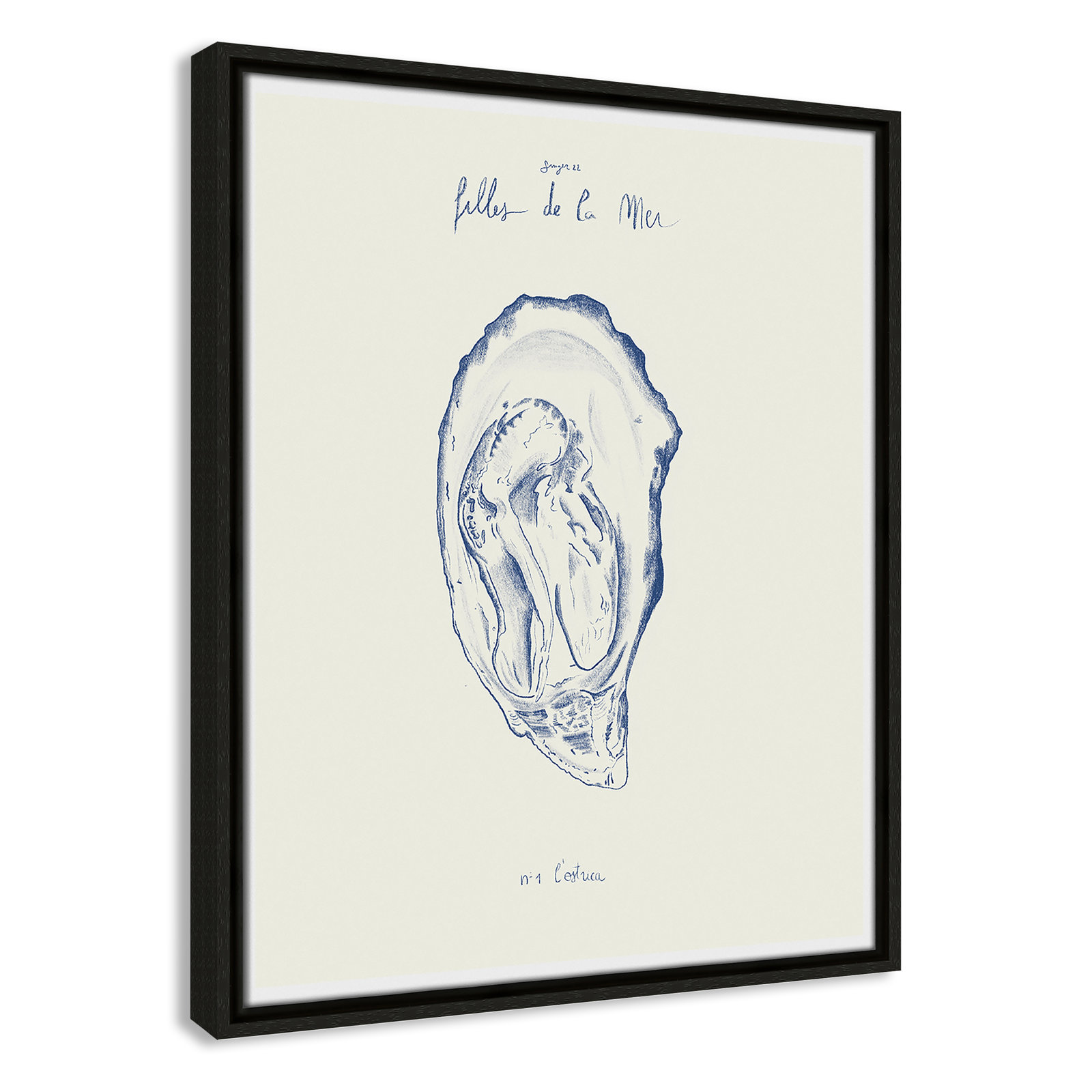 Filles de la mer I Print by Mora, 21.5" H x 17.5" W, Espresso Floater