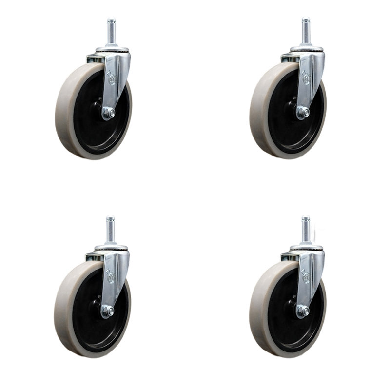 Thermoplastic Wheel Ring Stem Caster