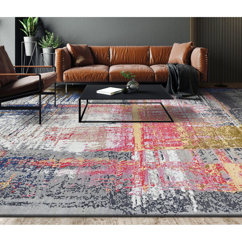 Abstract Area Rug, Rectangle 9' x 12'
