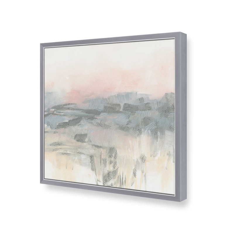 Crosshatch Fields II by June Erica Vess Art Print, Silver, 30" H x 30" W