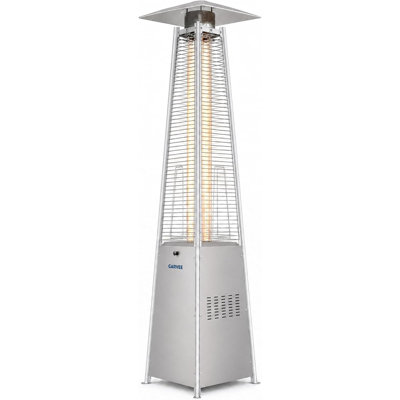 Chauffe-terrasse 89,4 po au propane avec roulettes et housse imperméable Pyramid