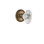 Grandeur Soleil Rosette Passage with Biarritz Crystal Door Knob