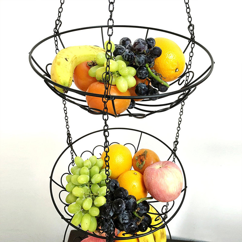 ClassicLiving Metal Hanging Fruit Basket