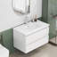 Meuble-lavabo mural avec tiroirs doubles-1794603585