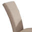 Chaise rembourrée en lin beige