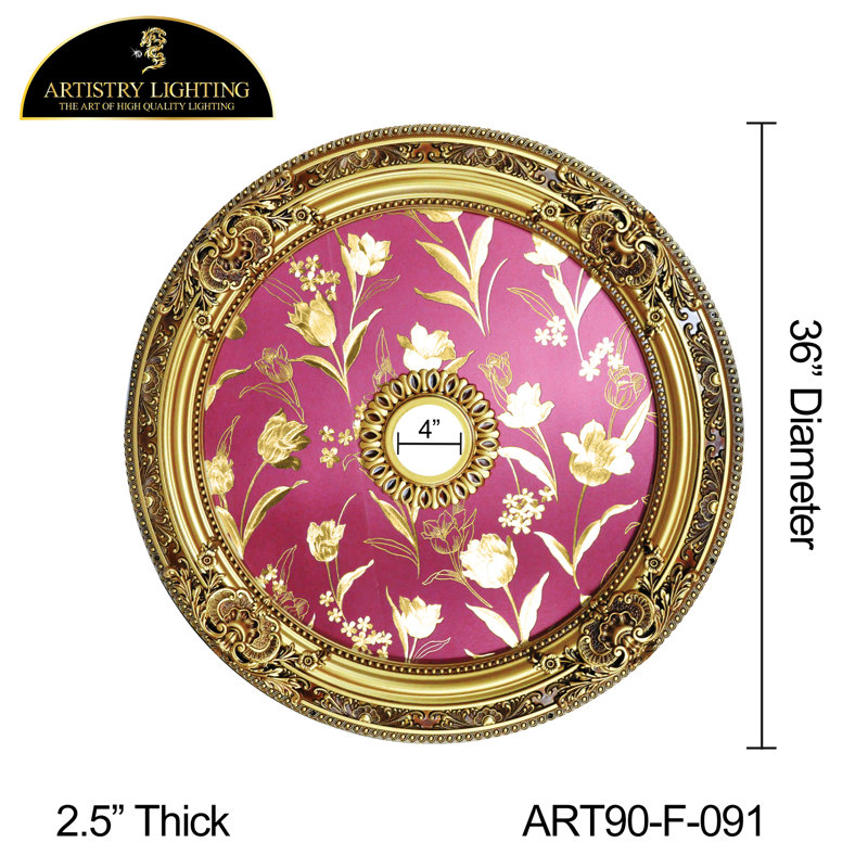Tulip Center Ceiling Medallion