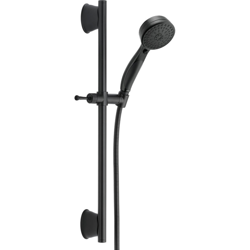 Universal Showering Components Full/Standard Handheld Shower Head, Matte Black