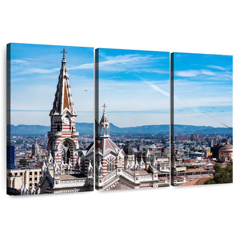 Paysage urbain de Bogota, H 28 po x l 45 po