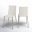 Chaise d'appoint rembourrée en cuir Brett-301507474-301507475