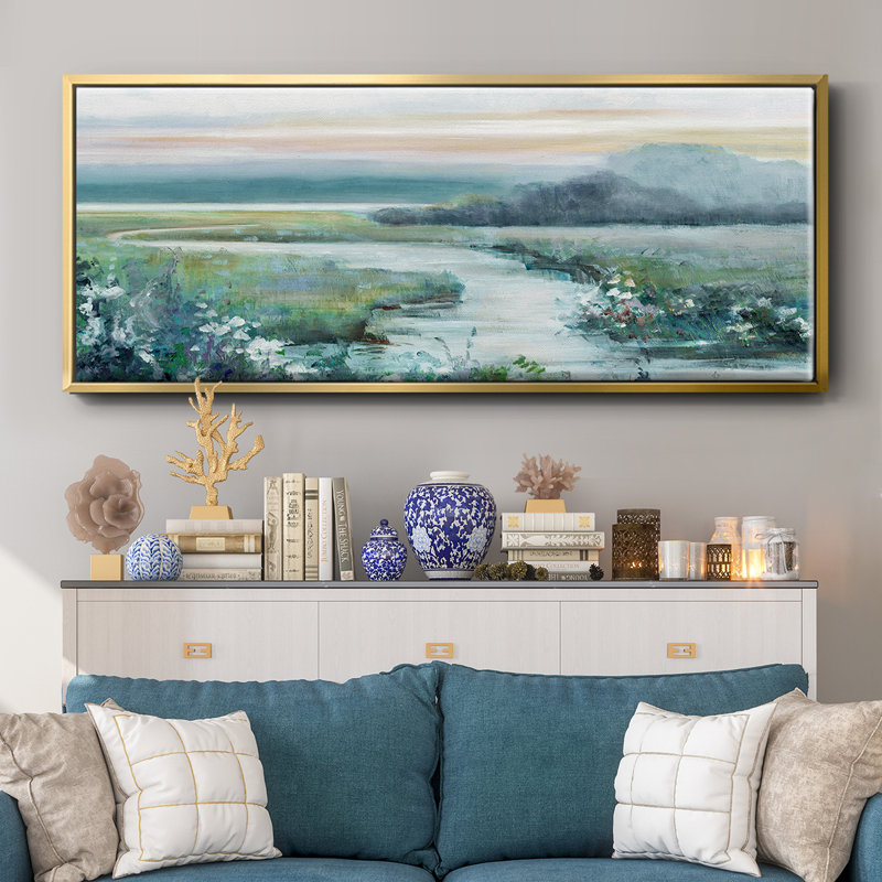 Eternity In Twilight, reproduction d'art sur toile, H 8 po x l 20 po x P 1,5 po, Or