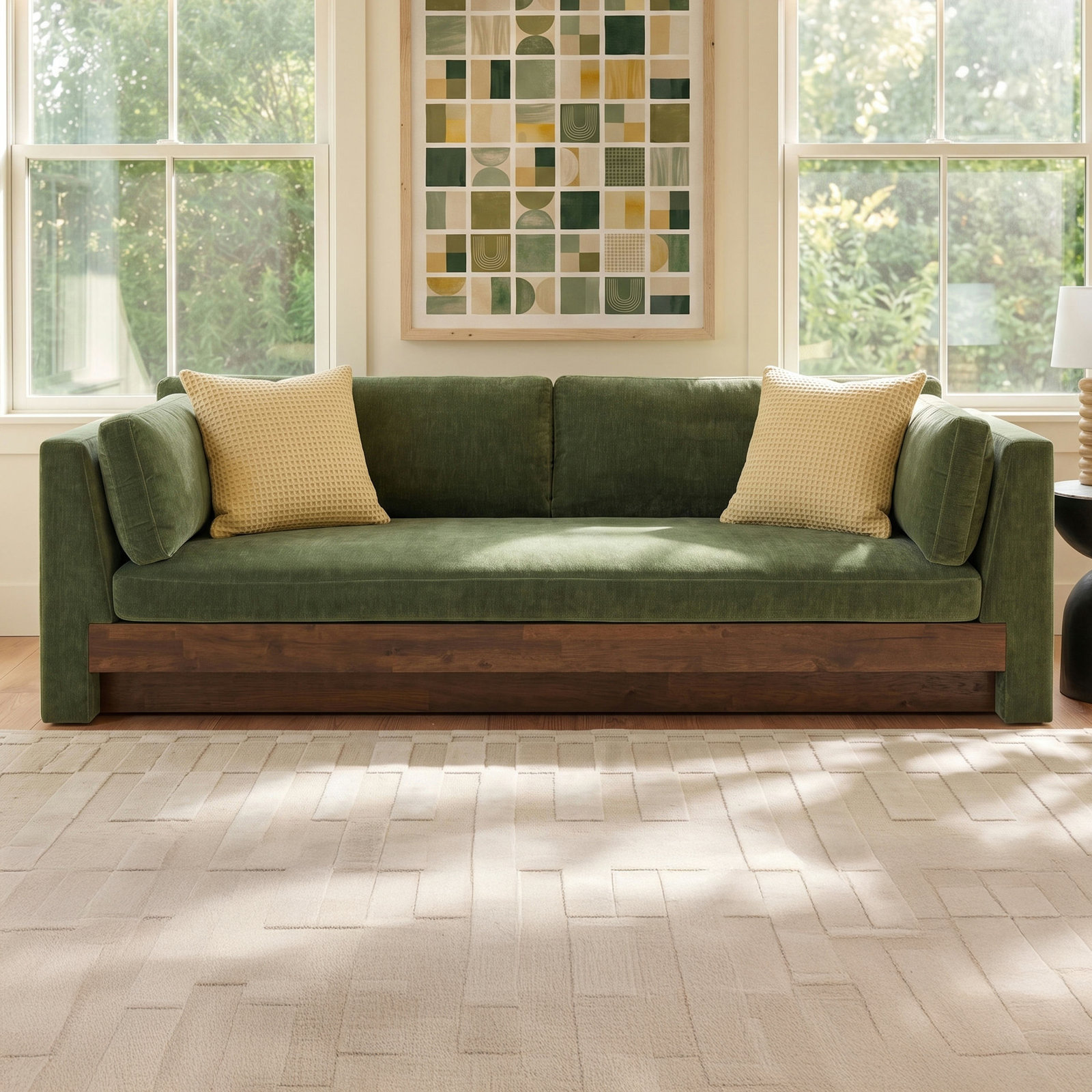 Hadria 99" Upholstered Sofa