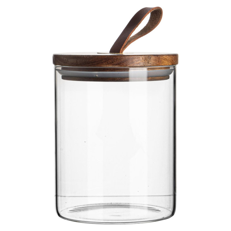 Glass Jar, 12.5cm H x 10cm W x 10cm D