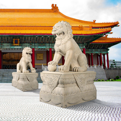 Male Foo Dog Statue
