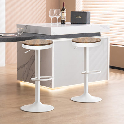 Aoibheann Height Adjustable Swivel Bar Stool