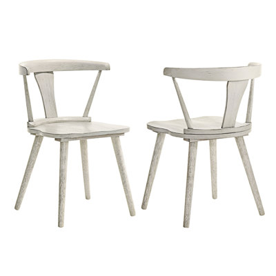 Ensemble de 2 chaises en bois massif