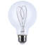 6 Watt LED - Flex Gray Filament - G25 Loop - Medium Base - 2700K CCT - Clear - 120 Volt