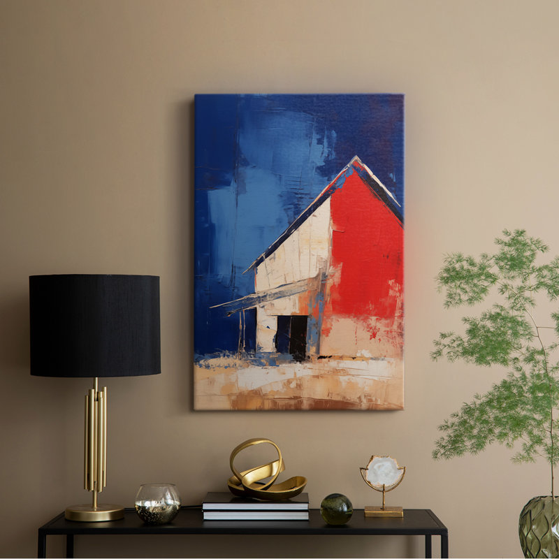 Paysages série Cxxv - Toile tendue avec châssis de qualité supérieure - Prêt à être accroché, H 36 po x l 24 po