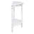 42'' Circular Curved Half-Moon Console Table With Cloud Design Top And Open Shelf Solid Wood Frame And Legs