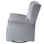 Chaise pivotante grise de style transitionnel avec fauteuil oscillant - Modern Comfort Comfortable Essential