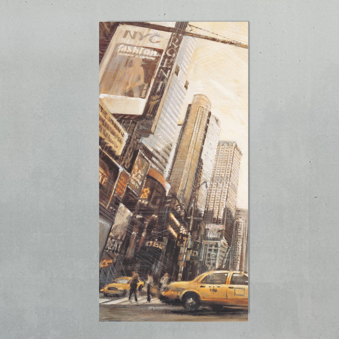 Paneel „Times Square l“ von Daniels, Kunstdruck