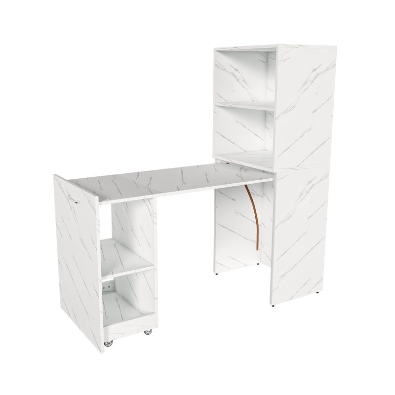 Stretchable Writing Table With Bookshelf