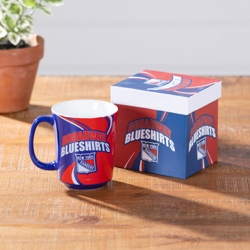 Rangers de New York, tasse en céramique 14 oz avec boîte assortie