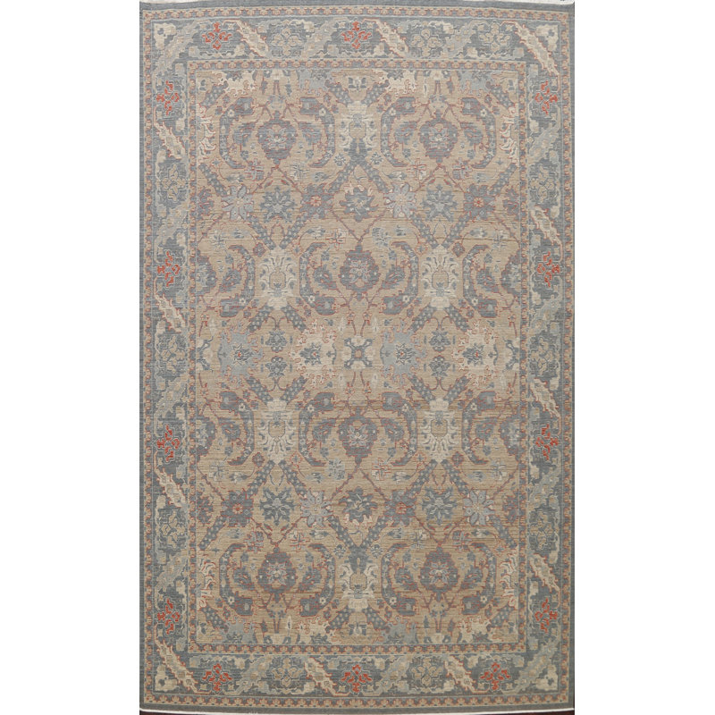Tapis oriental en laine beige