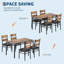 Ensemble de table de salle à manger, table de cuisine en bois-297979372