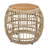 Patio Side Table With Wicker Base