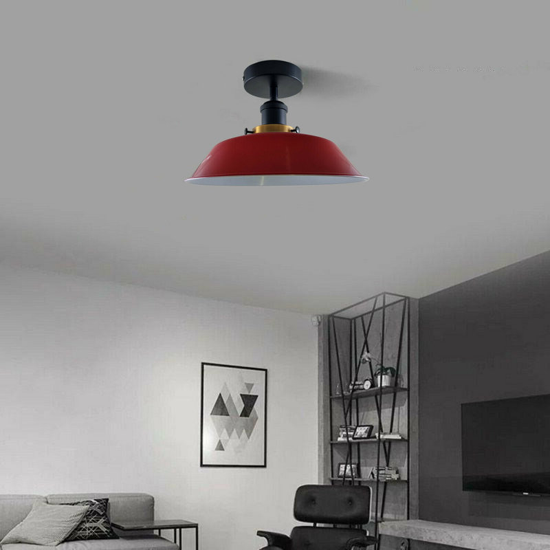 Lederer Flush Mount, Red