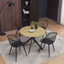 Round Metal Base Dining Table