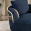 Fauteuil d'appoint pivotant à 360 ° compressible avec coussin-131151519