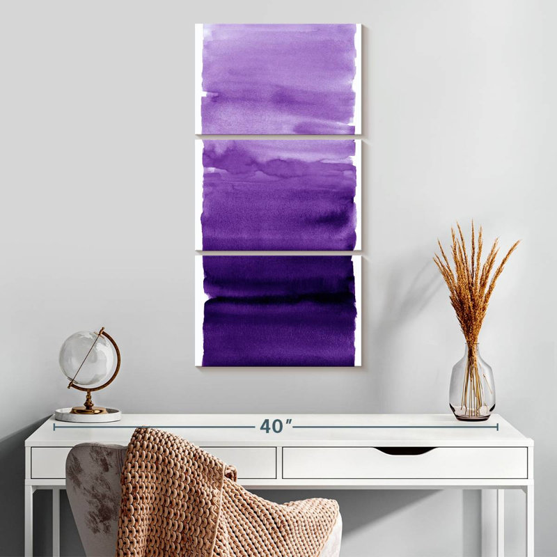 Mélange de mauve, H 32 po x l 15 po