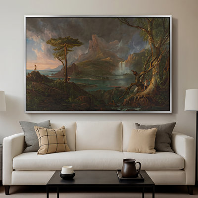 Une scène sauvage, 1831 à 1832 - Thomas Cole, toile tendue avec châssis