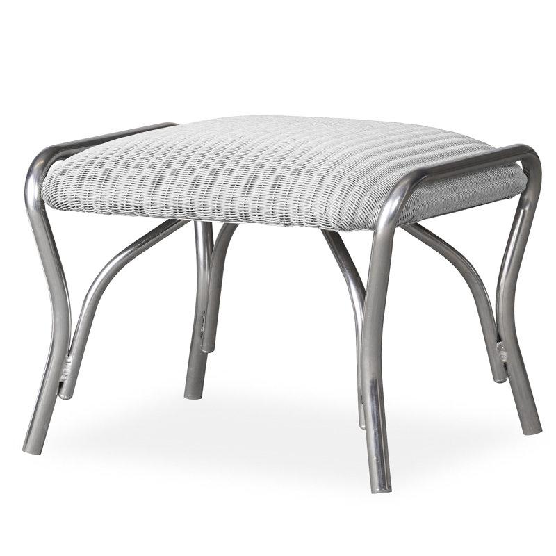All Seasons Outdoor Ottoman, White