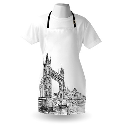 No Pattern Bib Apron