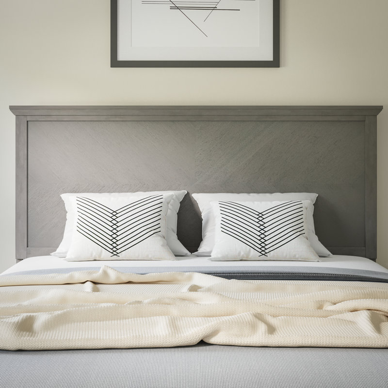 Tête de lit ajustable Culbert Herring, Gris délavé, Grand