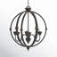 6 - Light Candle Style Globe Chandelier-1718875172