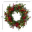 Couronne de sapin de Noël 24 po avec boules de neige