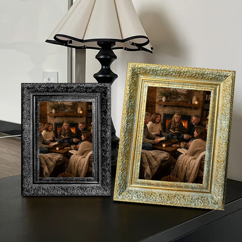 Cadre photo élégant antique en or antique 1PC pour photos 11 po x 14 po et mémoire de voyage, Antique Gold, 1, 11" W x 14" H