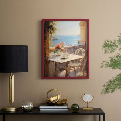 Reproduction encadrée FLORAL Series DCCLV - bois massif