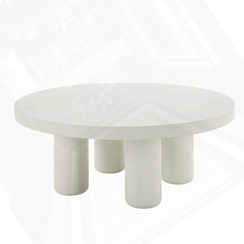 White Finish Coffee Table