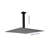 16" Matte Black Shower Head For Bathroom - Mimics Natural Rainfall, Self-Cleaning Nozzle, Compatible With American Standard Connections And All Arms Use Simulates Suits Pipe