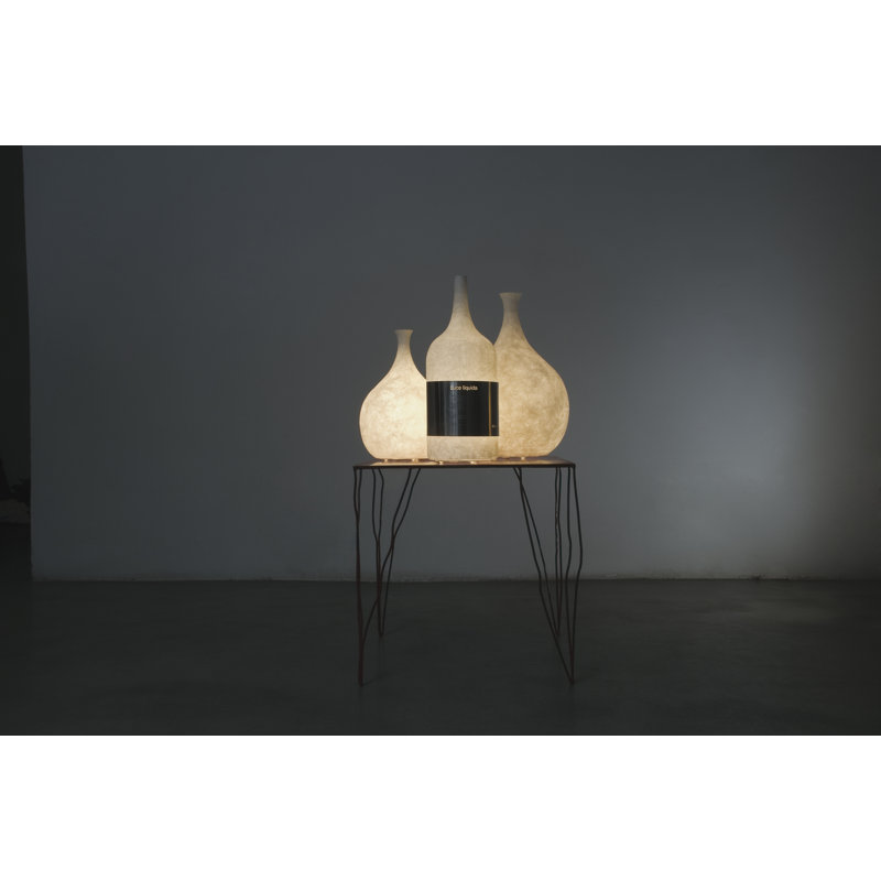 Luna Luce Liquida Table Lamp, White, 35 cm H X 23 cm W X 23 cm D